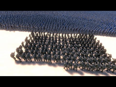 200 Soldiers vs 20k Medieval Knights | Ultimate Epic Battle Simulator