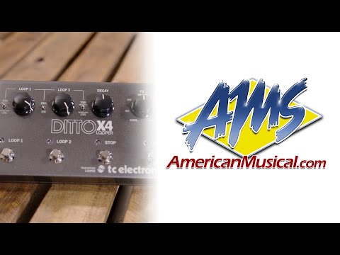 TC Electronic Ditto X4 Overview - TC Electronic Ditto X4 Dual Looper Pedal