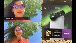 Clip-on Black Eye Wide Angle G4  Smartphone lens. TEA TIME REVIEW. 💫