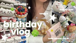 birthday vlog 🎂 // lots of shopping + hauls, turning 15, opening gifts, lewkin try-on, etc.