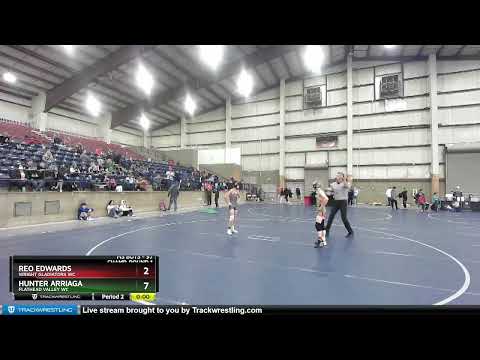 97 Lbs Champ. Round 1 - Hunter Arriaga, Flathead Valley WC Vs Reo Edwards, Wright Gladiators WC 0c