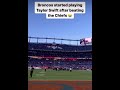 Broncos started playing shake it off after they beat the Chiefs #taylorswift #chiefs #broncos