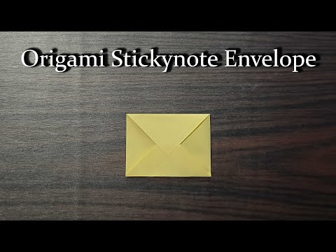 [DETAILED TUTORIAL] Origami Sticky Note Envelope: Easy Step-by-Step Guide 