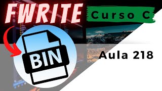Curso de Programação C | Como escrever em arquivo binário com a função fwrite()? | Aula 218