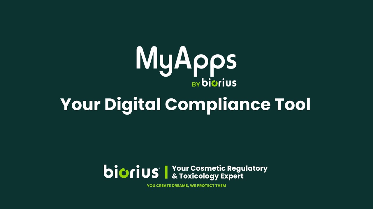 Introducing MyApps by Biorius: The Future of Cosmetic Compliance