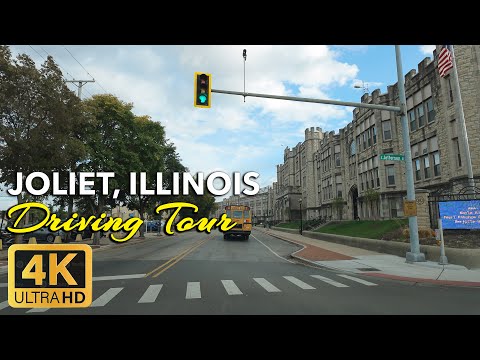 Driving Through Joliet, IL | Scenic City Drive in 4K