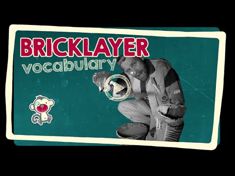 Bricklayer - English vocabulary