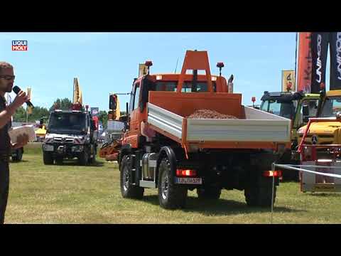Onlinemotor Mercedes Unimog U218 mit langem Radstand 3600mm und Hackenabrollsystem