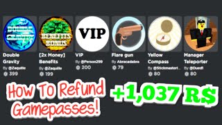How to Refund Gamepasses on Roblox! (2024)