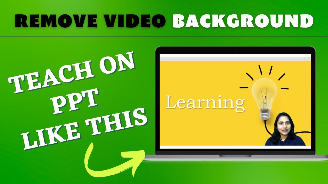 Make Educational Videos with OBS + PPT + Pen tablet | Remove video background