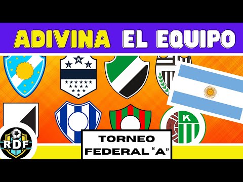 Guess the TEAM. QUIZ⚽️😃 Edition: FEDERAL A TOURNAMENT. Argentina. Groups 1 and 4. (2024)
