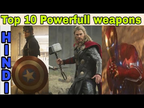 Top 10 Powerful weapons in mcu  | Mcu weapons | Captainthor | Hindi Video