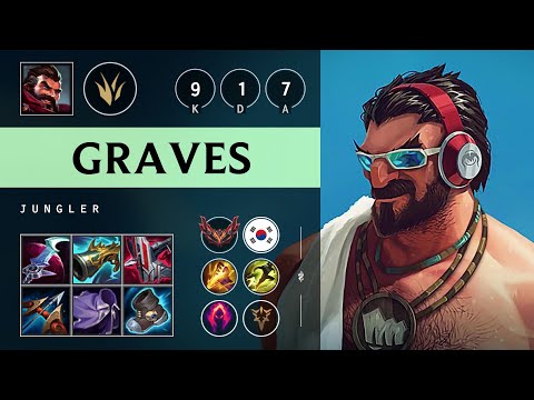 Graves Jungle vs Nidalee - KR Grandmaster Patch 25.16