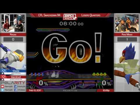 CFL Smackdown 114 Melee - King Momo (Falco) vs Krudo (Sheik) - Losers Quarters