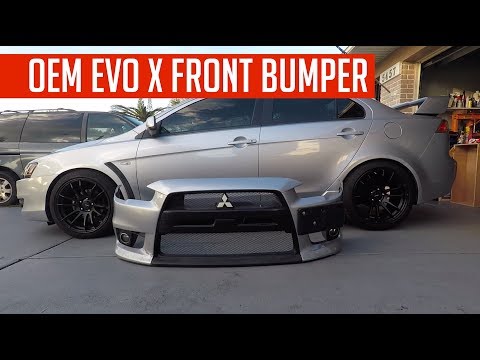 I BOUGHT A REAL EVO X FRONT BUMPER! WILL IT FIT?
