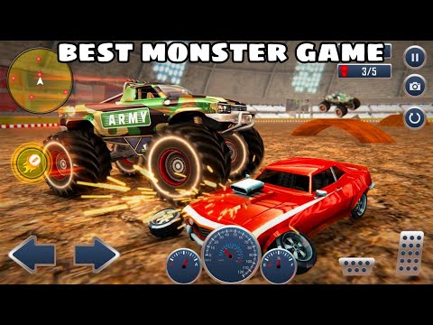 Giant Monster Truck Demolition Derby - Monster Truck Crashing Simulator - Android Gameplay.