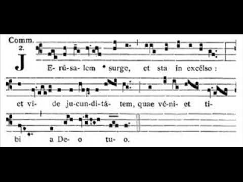 Dominica II Adventus.Communio: Jerusalem surge