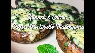 Spinach & Cheese Stuffed Portobello Mushrooms Recipe | EatMee Recipes