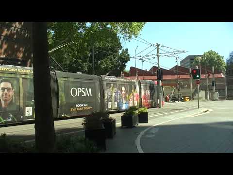 OPSM Light rail X012 near Paddys Market