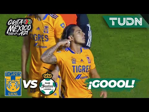 Tigres' GOAL! Salcedo's presence! | Tigres 1-0 Santos | Mexico shouts BBVA AP2021 - Quarterfinals...