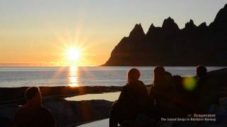 preview picture of video 'Midnight Sun at the island Senja in Northern Norway'