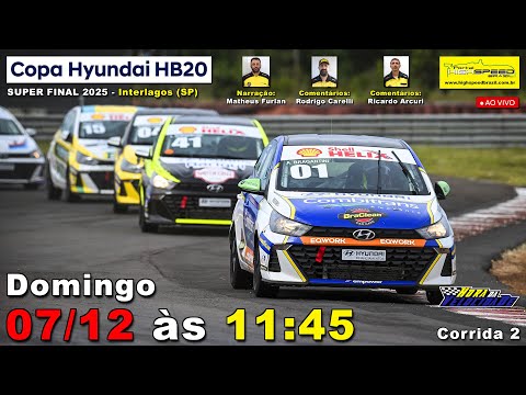 🔴 COPA HYUNDAI HB20 | Corrida 2 | Super Final 2025 | Interlagos (SP) | Ao Vivo