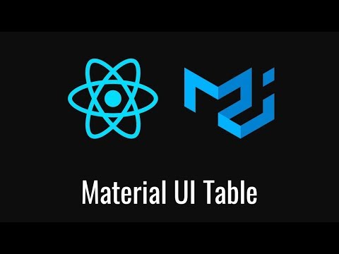 Basic Table in React using Material UI