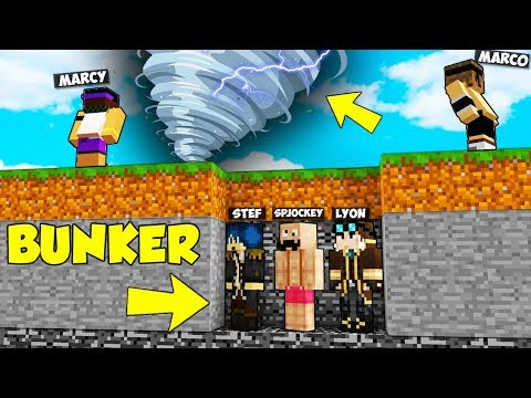TORNADO ESTREMO vs BUNKER DEGLI YOUTUBER FAMOSI! - Minecraft ITA