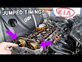 HOW TO CHECK TIMING JUMPED TIMING KIA SORENTO KIA SPORTAGE GDI