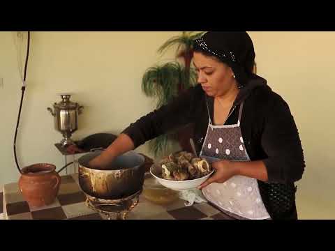 Azerbaijani Traditional Cuisine  Pertme & Plov     Jam Pie  on Charcoal   Village Life