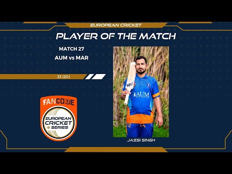 POTM: J.Singh - AUM vs MAR | Highlights | FanCode ECS Malta Encore Day 7 | Malta 2021