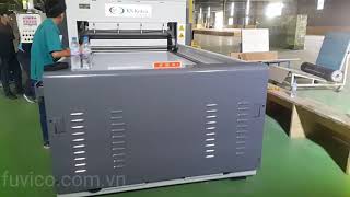 Lắp đặt máy dán chân không 3D phủ màng pvc,  veneer...