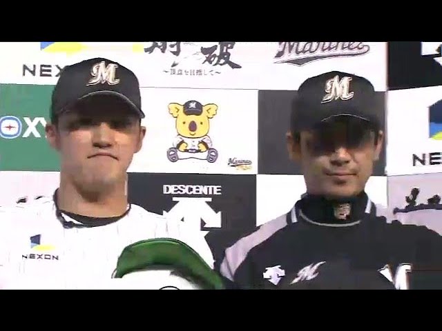 マリーンズ・上野大樹投手・サブロー選手ヒーローインタビュー 9月21日 千葉ロッテマリーンズ 対 福岡ソフトバンクホークス