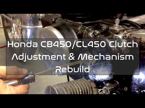 Honda CB450 / CL450  Clutch Adjustment & Mechanism Rebuild