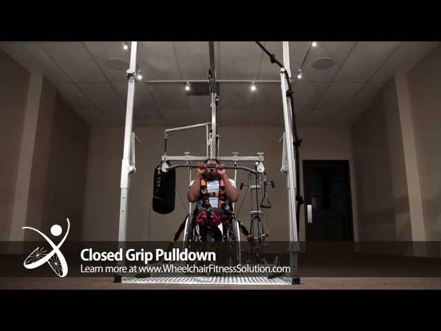 Wheelchair Fitness Solution | Exercise: Close Grip Pulldown (31 of 40)