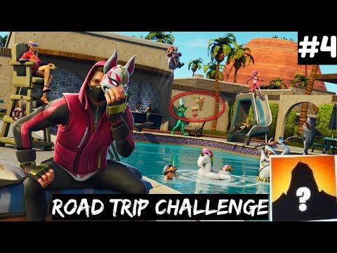 WEEK 4 HIDDEN BATTLE STAR | #4 LOADING SCREEN | Road Trip Challenge | Fortnite Battle Royale