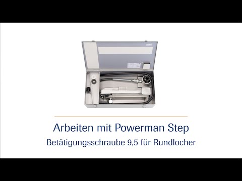 Fußbetätigte Hydraulik-Stanzpumpe Powerman Step -  Betätigungsschraube 9,5 HD | häwa