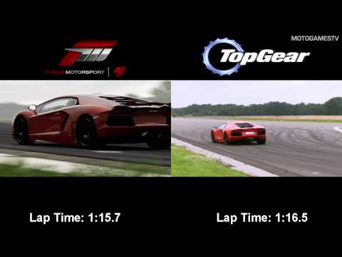 Forza Motorsport 4 vs Top Gear - Lamborghini Aventador LP700-4