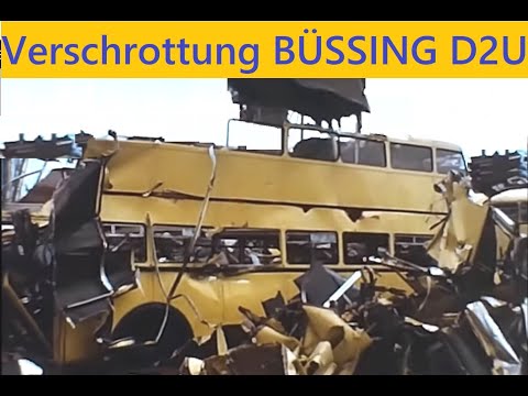 Ein D2U wird verschrottet - Büssing BVG Busse auf dem Schrottplatz (anno 1978)