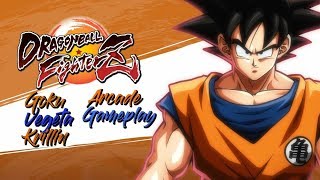 Dragon Ball FighterZ: Goku/Vegeta/Krillin Arcade Gameplay