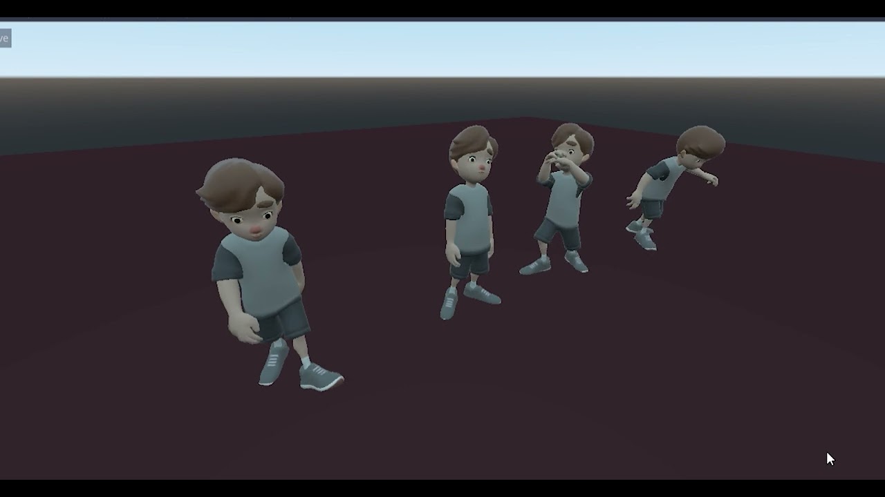 Mały chłopiec Model 3D