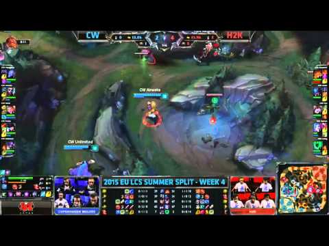 Copenhagen Wolves vs H2k Gaming   League Of Legends EU LCS 2015 Summer W4D1