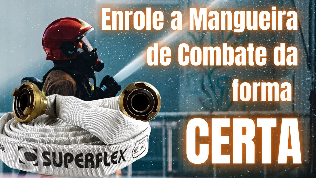 Como enrolar (aduchar) uma mangueira de combate a incêndio da forma correta