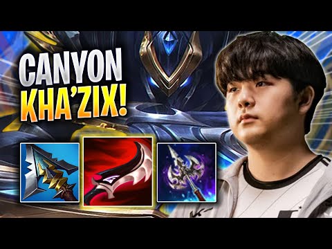 CANYON IS A BEAST WITH KHA'ZIX! - DK Canyon Plays Kha'zix JUNGLE vs Lee Sin! | Season 2023