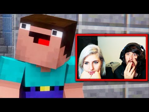 LA MUERTE DEL NOOB (MUY TRISTE)... CON MI NOVIA | VIDEO REACCION MINECRAFT VIDEOREACCION ANIMACION