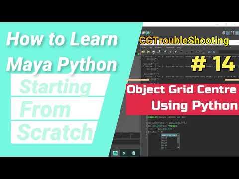 Object Centre Grid Maya Python Script Maya Python English Programming