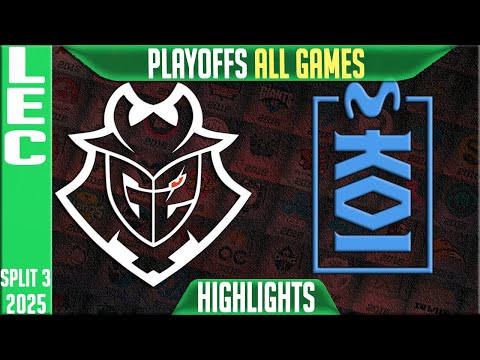 G2 vs MKOI Highlights ALL GAMES | LEC Playoffs Upper Final 2025 | G2 Esports vs Movistar KOI