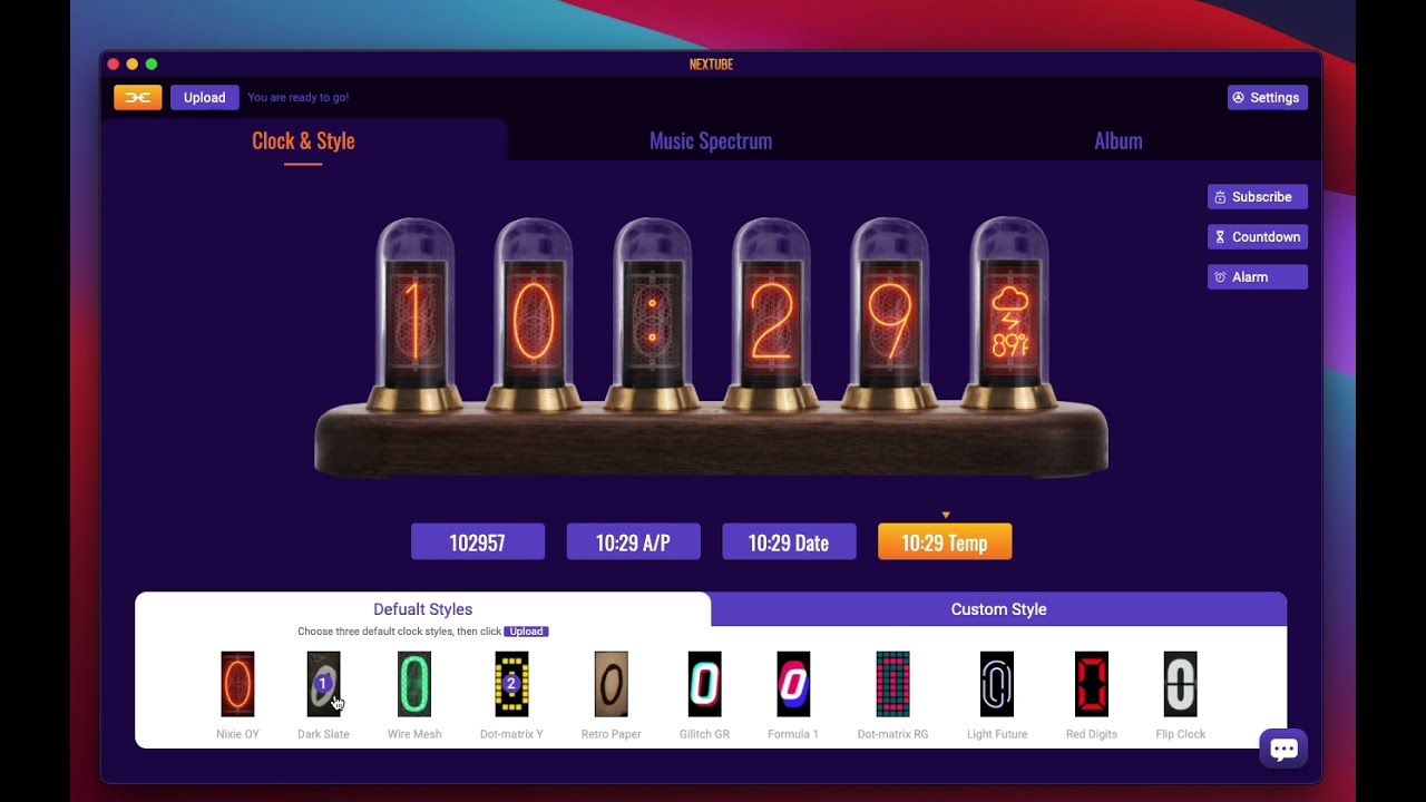 Nextube - software preview