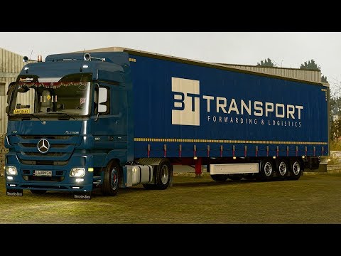 [ ETS2] Euro Truck Simulator 2 1.32 - Mercedes Actros MP3 - Trailer Fliegl Mega - Promods 2.31