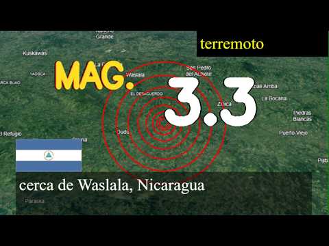 Terremoto cerca de Waslala, Nicaragua actualizaciones en vivo hoy: Terremoto de magnitud 3.3 ocurri